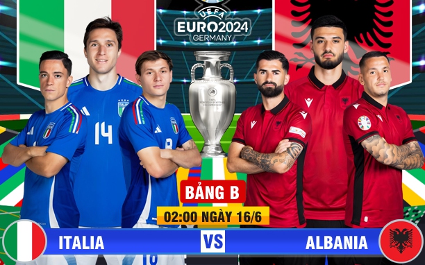 Link xem trực tiếp Italia vs Albania trên VTV3