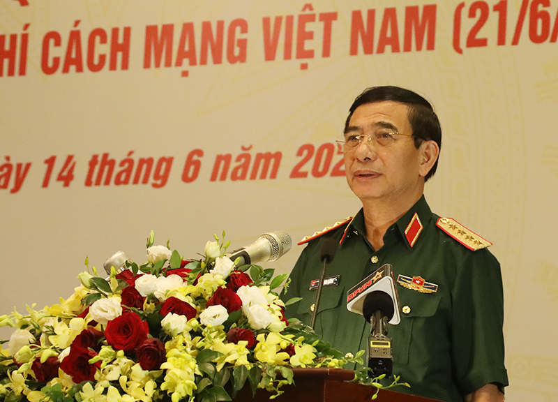 Đại tướng Phan Văn Giang đề nghị các cơ quan báo chí tiếp tục phối hợp chặt chẽ với Bộ Quốc phòng- Ảnh 1.