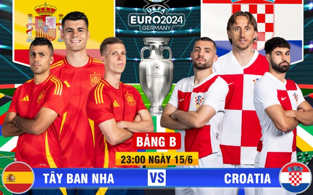 Xem trực tiếp Tây Ban Nha vs Croatia trên kênh nào?