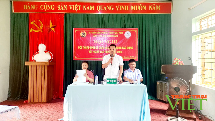 Công ty CP Cao su Lai Châu II đối thoại với người lao động- Ảnh 2.