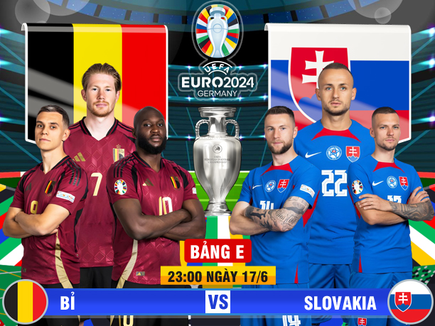 Link xem trực tiếp Bỉ vs Slovakia trên VTV2 - Ảnh 1.
