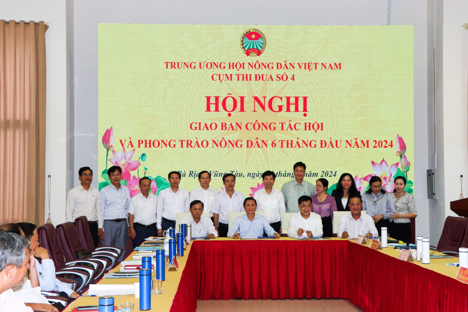 Phó Chủ tịch Hội NDVN Nguyễn Xuân Định chủ trì hội nghị giao ban Cụm thi đua số 4 tổ chức tại Bà Rịa-Vũng Tàu- Ảnh 1.