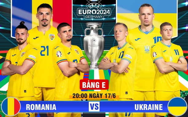 Xem trực tiếp Romania vs Ukraine trên kênh nào?