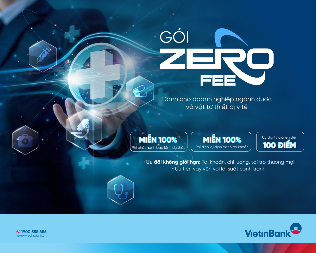 VietinBank tung gói ưu đãi phí “Zero Fee” dành cho doanh nghiệp ngành dược- Ảnh 1.