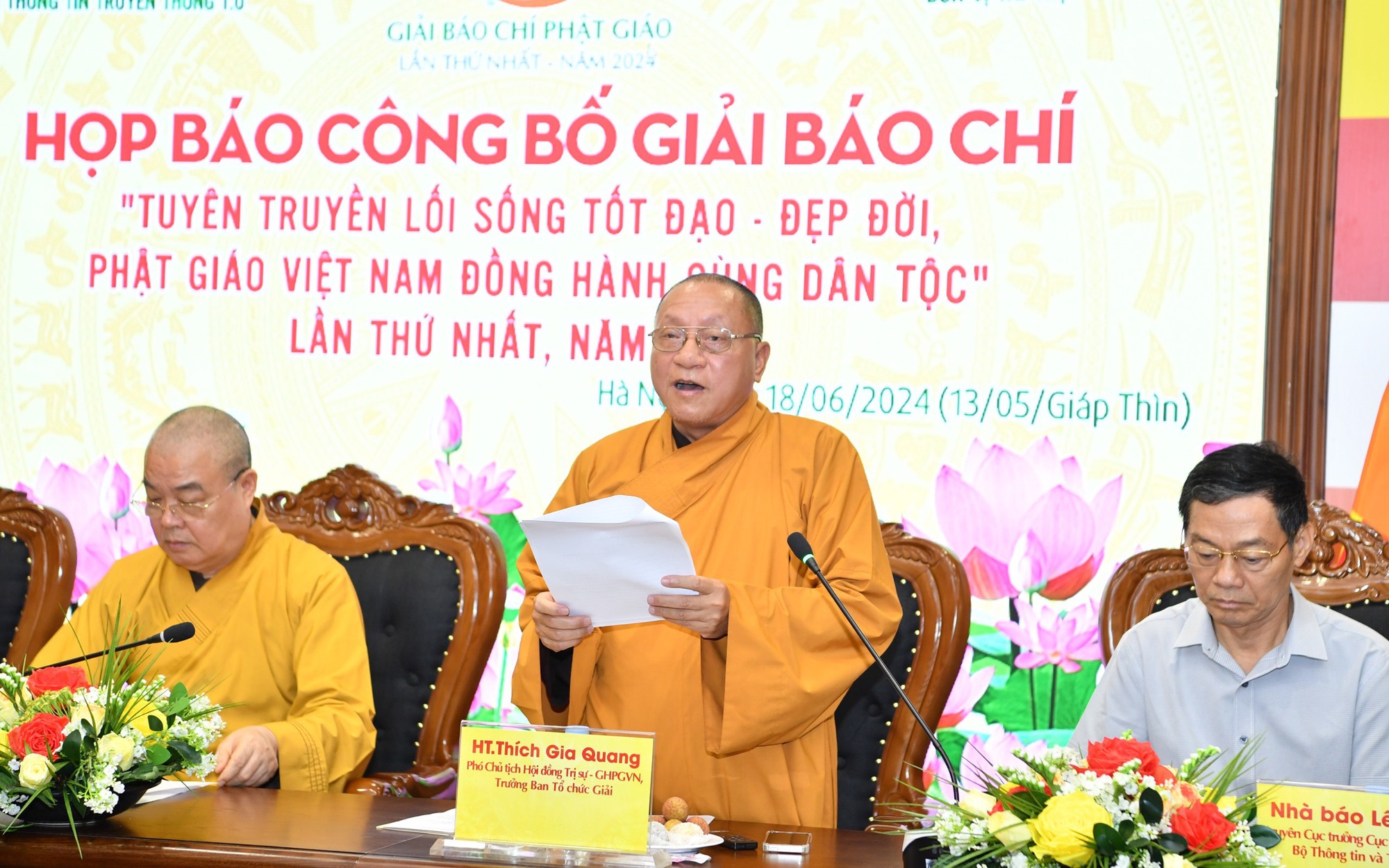 Lần đầu tiên tổ chức Giải Báo chí toàn quốc viết về Phật giáo 