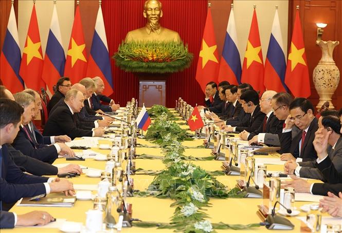 Tổng Bí thư Nguyễn Phú Trọng hội đàm với Tổng thống Liên bang Nga Vladimir Putin - Ảnh 4.
