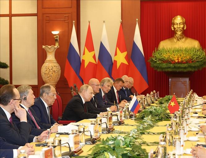 Tổng Bí thư Nguyễn Phú Trọng hội đàm với Tổng thống Liên bang Nga Vladimir Putin - Ảnh 5.