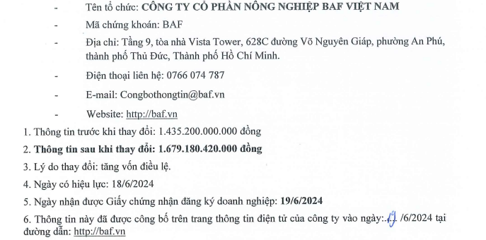 Vừa nâng vốn điều lệ thêm 17%, lên gần 1.700 tỷ đồng, BaF Việt Nam tham vọng những gì?- Ảnh 1.