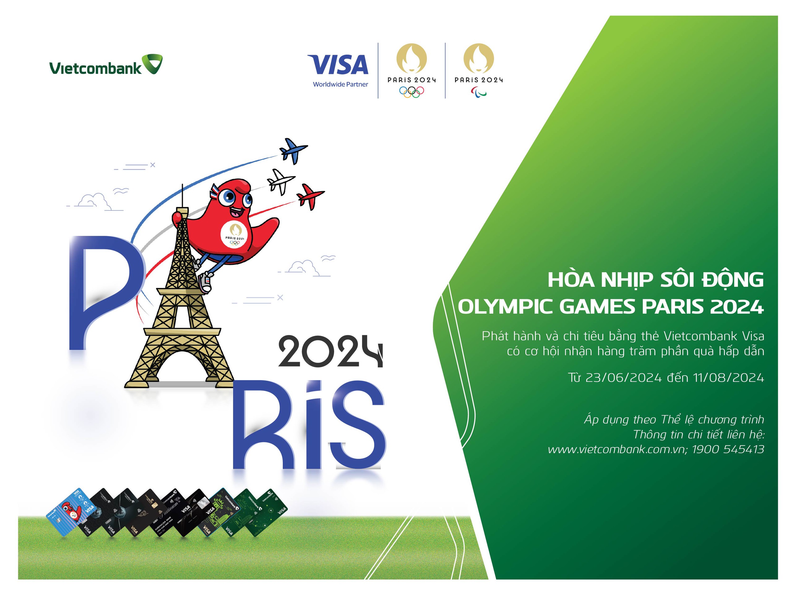Hòa nhịp Olympic Paris 2024 cùng Vietcombank thông qua chuỗi hoạt động dành cho khách hàng- Ảnh 1.