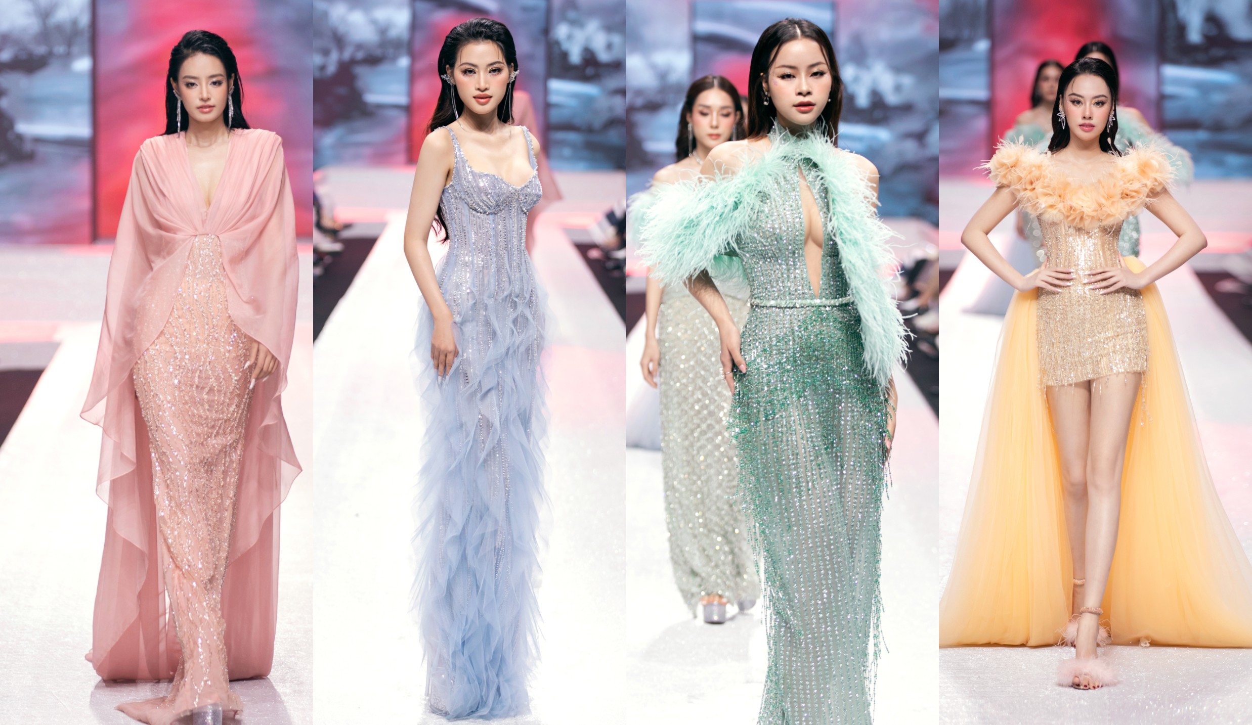 Hoa hậu Ý Nhi, Lương Thùy Linh xinh đẹp nổi trội khi đọ trình catwalk với đương kim Miss World 2024- Ảnh 7.