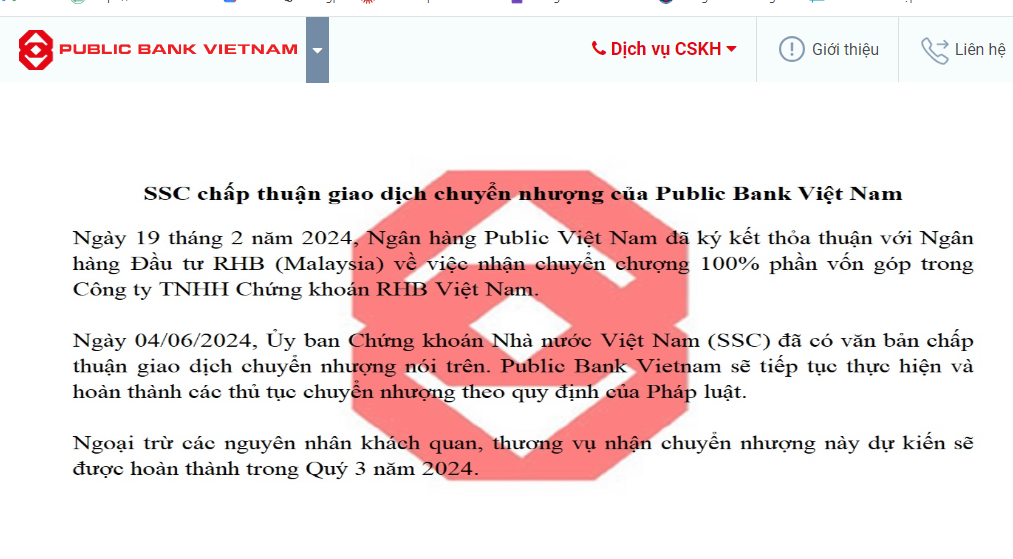 Public Bank Vietnam hoàn tất mua lại một công ty chứng khoán - Ảnh 1.