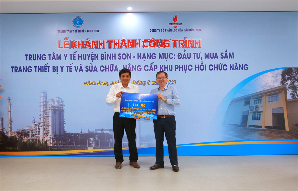BSR khánh thành khu phục hồi chức năng Trung tâm Y tế huyện Bình Sơn- Ảnh 1.