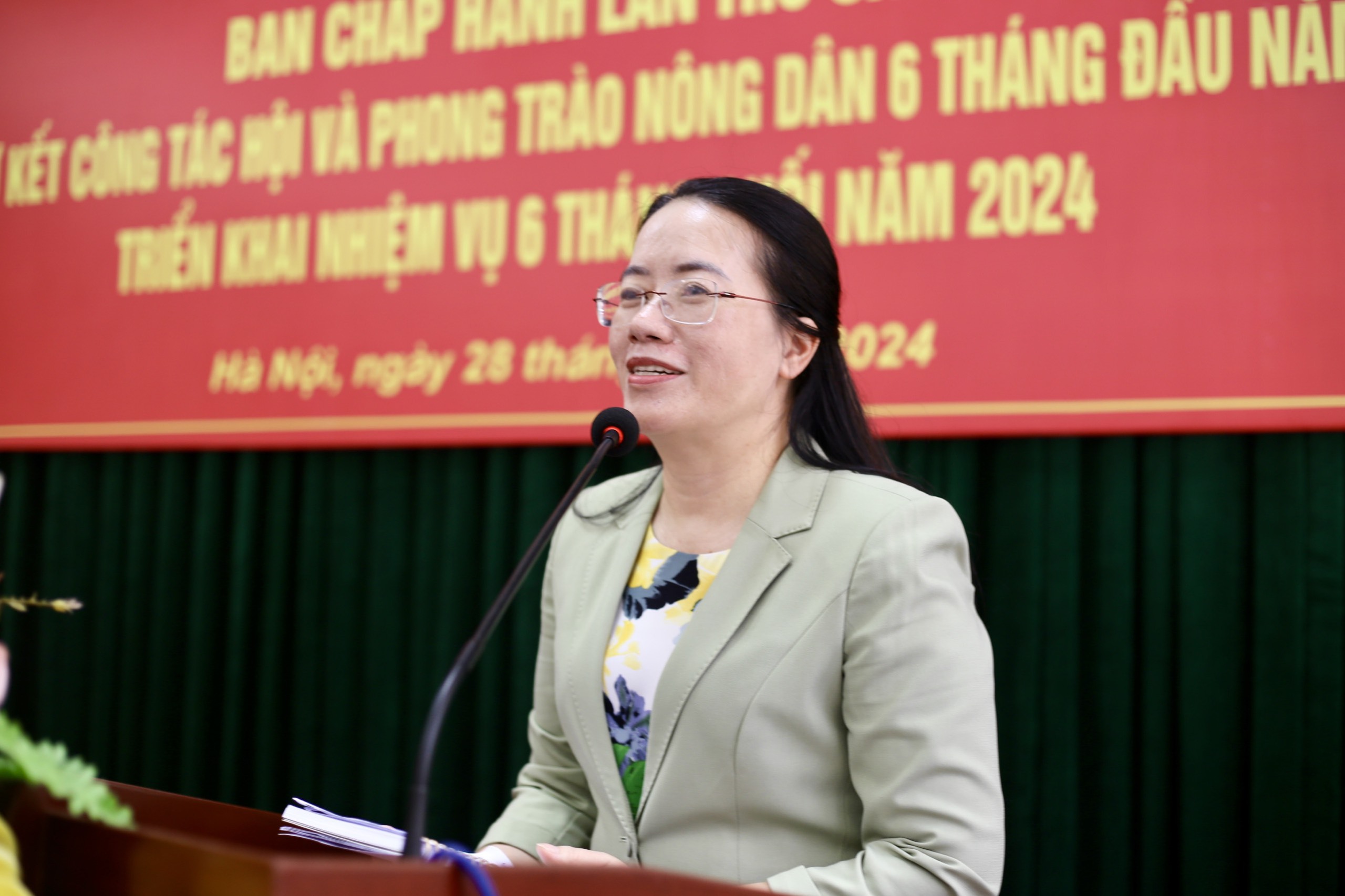 Hội Nông dân Hà Nội tổ chức Hội nghị Ban Chấp hành, triển khai nhiệm vụ 6 tháng cuối năm 2024- Ảnh 4.