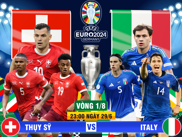 Soi kèo, tỷ lệ hiệp 1 Thuỵ Sĩ vs Italia (23h ngày 29/6, vòng 1/8 EURO 2024)- Ảnh 1.