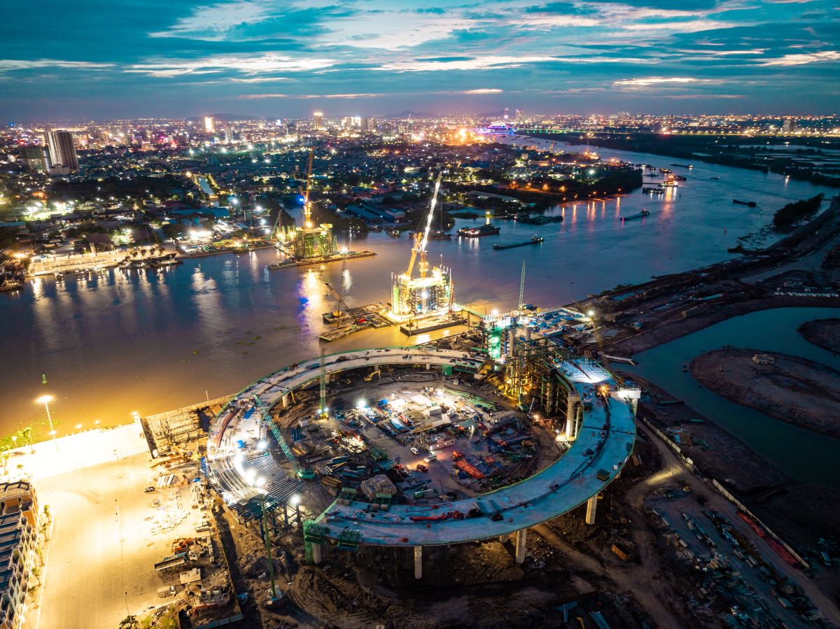 Cận cảnh tiến độ thi công cây cầu nghìn tỷ nối “đảo tỷ phú” với trung tâm Hải Phòng- Ảnh 10.