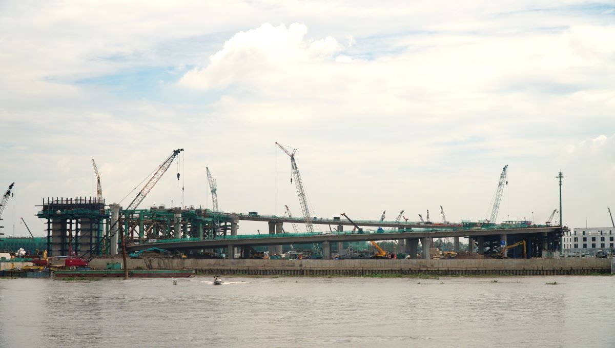 Cận cảnh tiến độ thi công cây cầu nghìn tỷ nối “đảo tỷ phú” với trung tâm Hải Phòng- Ảnh 4.