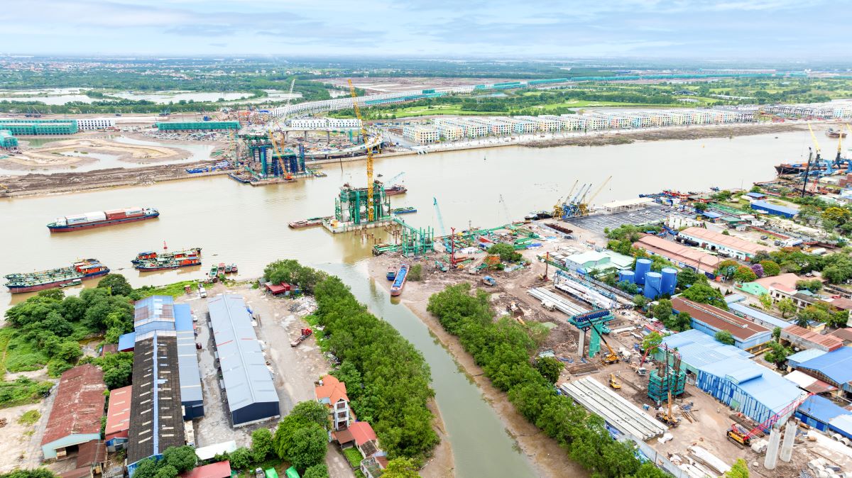 Cận cảnh tiến độ thi công cây cầu nghìn tỷ nối “đảo tỷ phú” với trung tâm Hải Phòng- Ảnh 7.