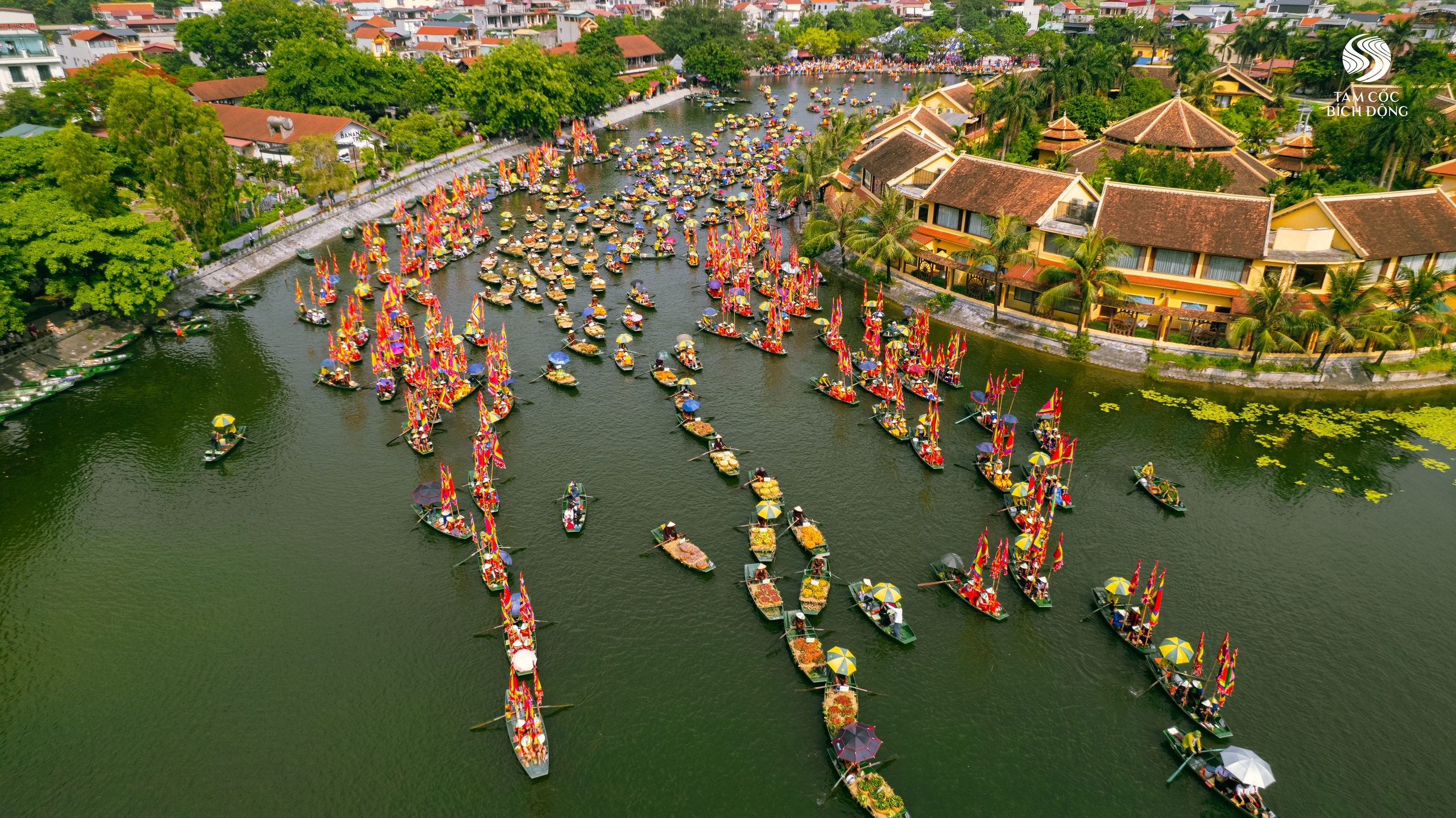 Sắc vàng lung linh mùa hội Tam Cốc - Tràng An- Ảnh 2.