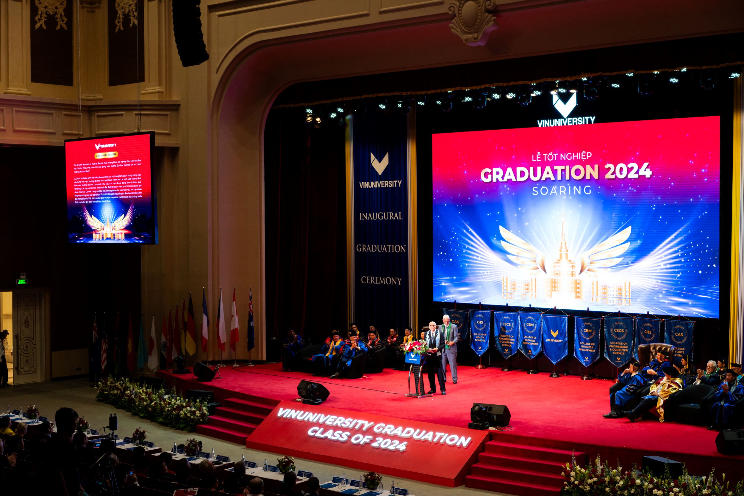 Tại Lễ tốt nghiệp sáng 29/6, GS Max J. Pfeffer ghi nhận thành tựu ngoài mong đợi của sinh viên và VinUni trên con đường trở thành trường Đại học tinh hoa, đẳng cấp của Việt Nam.
