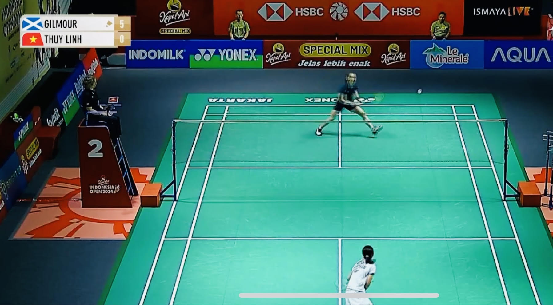 Thua tay vợt hạng 22 thế giới, Nguyễn Thùy Linh lần thứ 3 liên tiếp bị loại ngay sau vòng 1 - Ảnh 1.