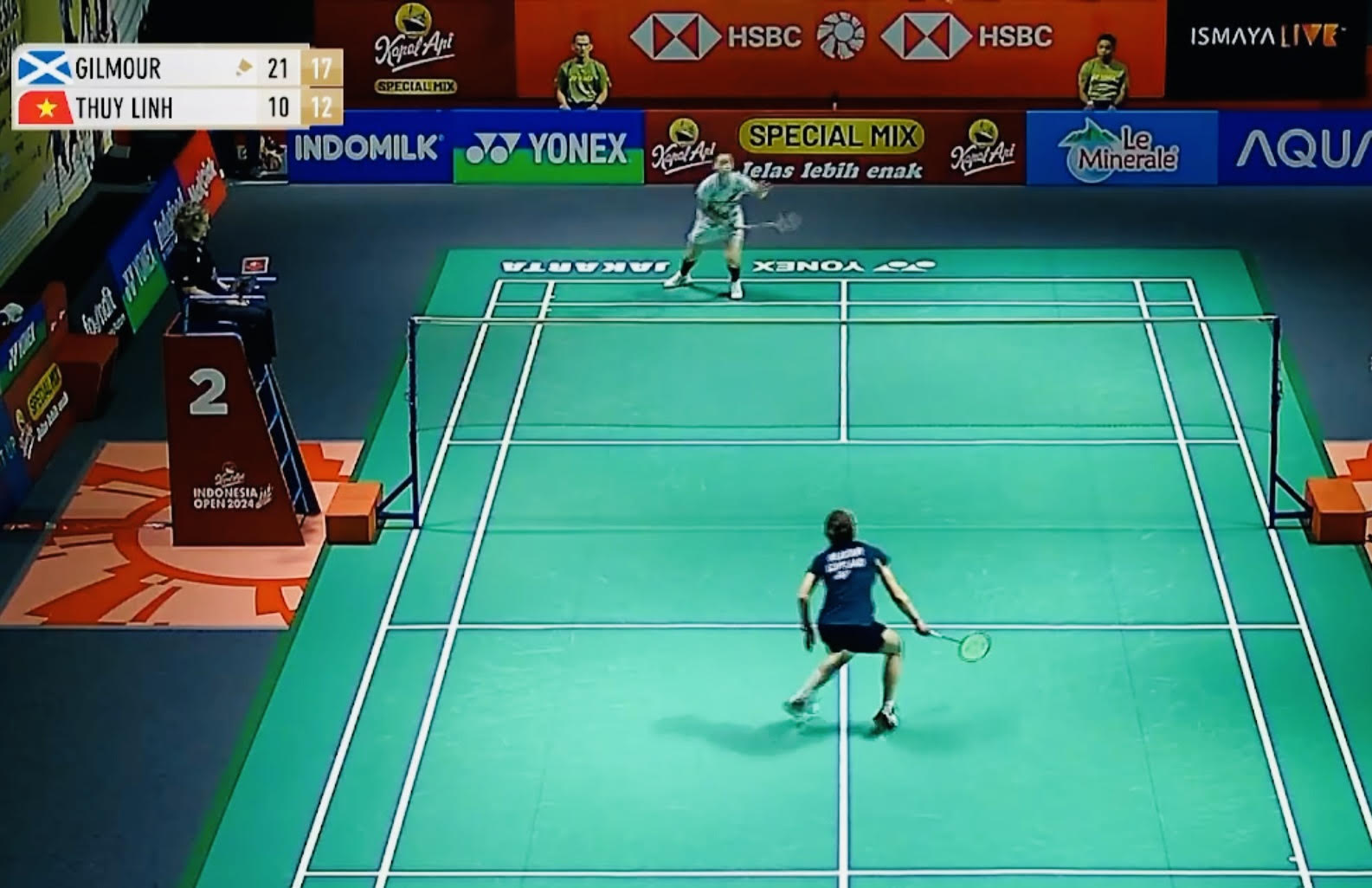 Thua tay vợt hạng 22 thế giới, Nguyễn Thùy Linh lần thứ 3 liên tiếp bị loại ngay sau vòng 1 - Ảnh 3.