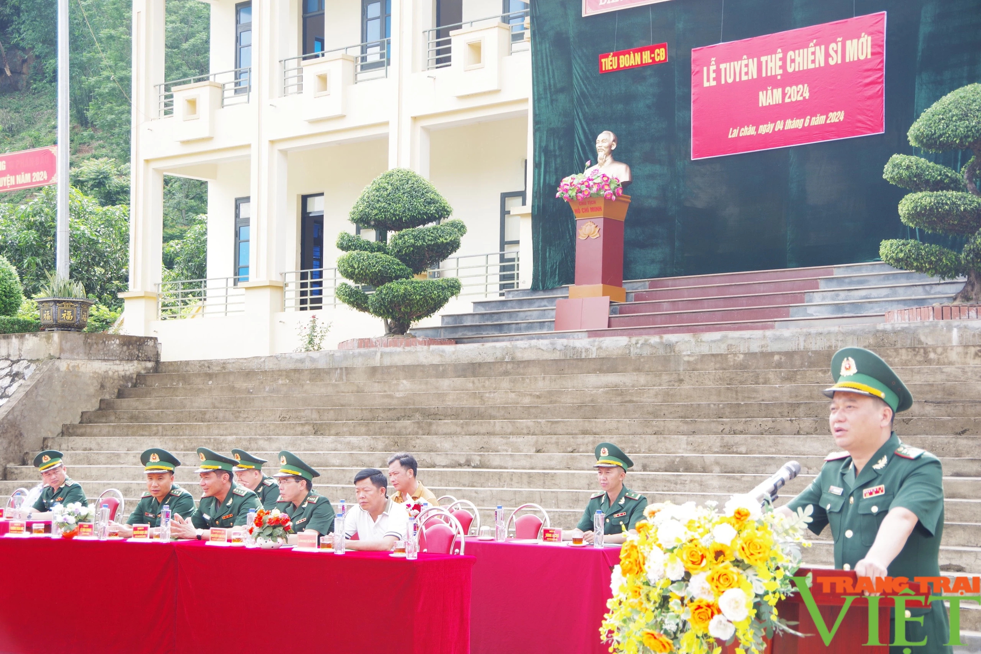 140 chiến sĩ mới Bộ đội Biên phòng tỉnh Lai Châu tham gia Lễ tuyên thệ- Ảnh 2.