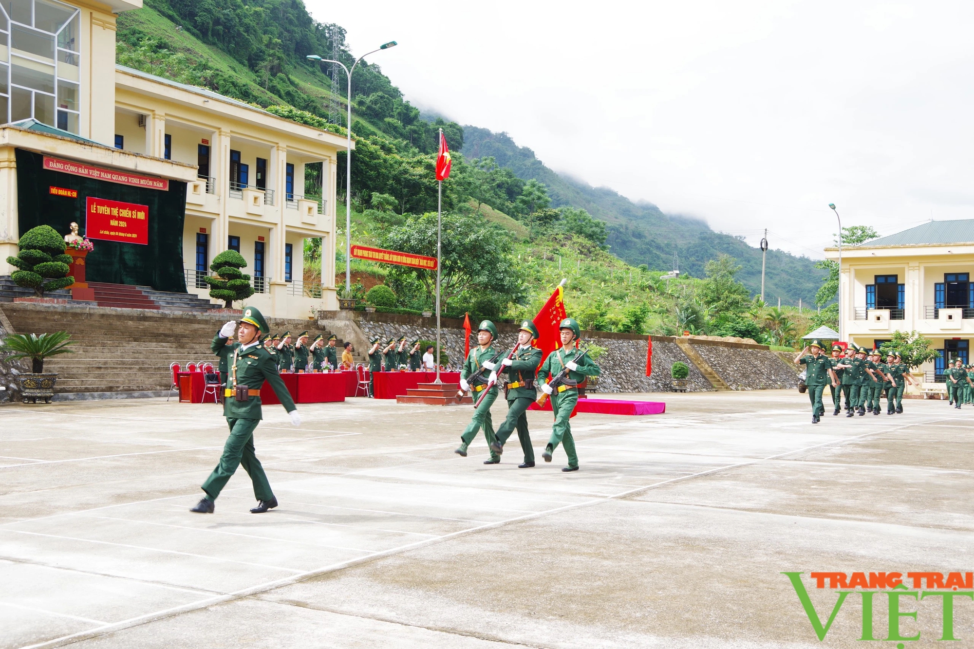 140 chiến sĩ mới Bộ đội Biên phòng tỉnh Lai Châu tham gia Lễ tuyên thệ- Ảnh 5.