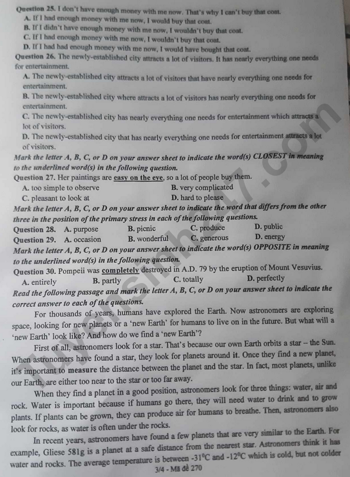 Đáp án môn Tiếng Anh vào lớp 10 năm 2024 của Đắk Lắk- Ảnh 3.