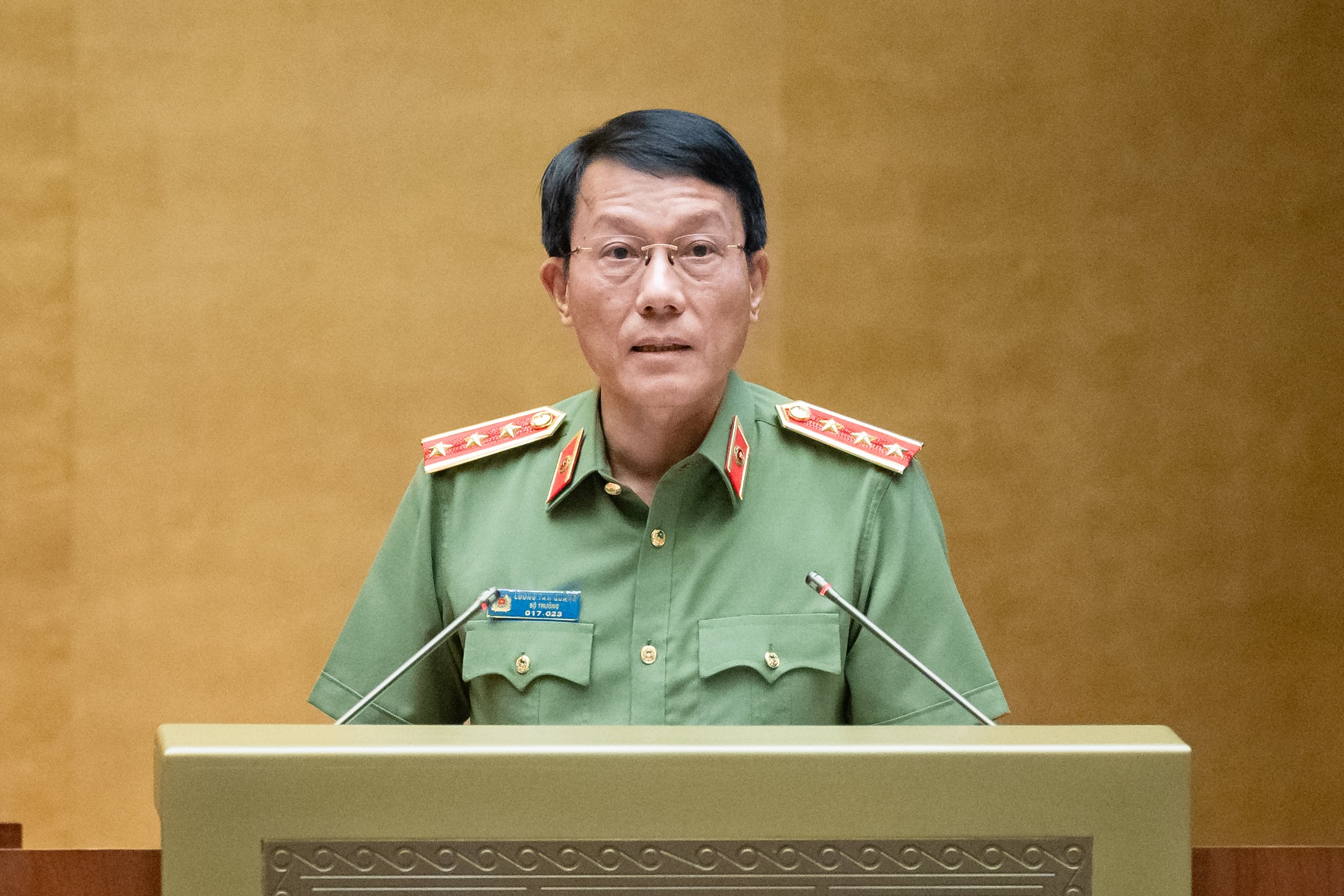 Bộ trưởng Bộ Công an Lương Tam Quang nêu lý do vì sao phải sửa Luật Phòng, chống mua bán người- Ảnh 1.