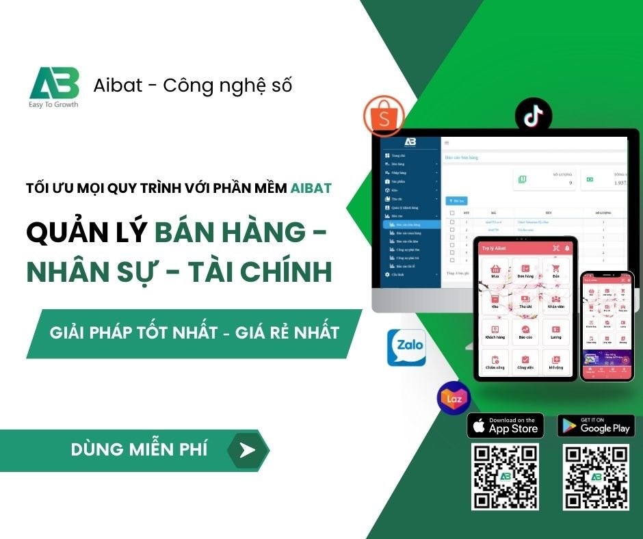 Phần mềm Aibat - Đơn giản hóa quản lý kinh doanh nông sản Việt