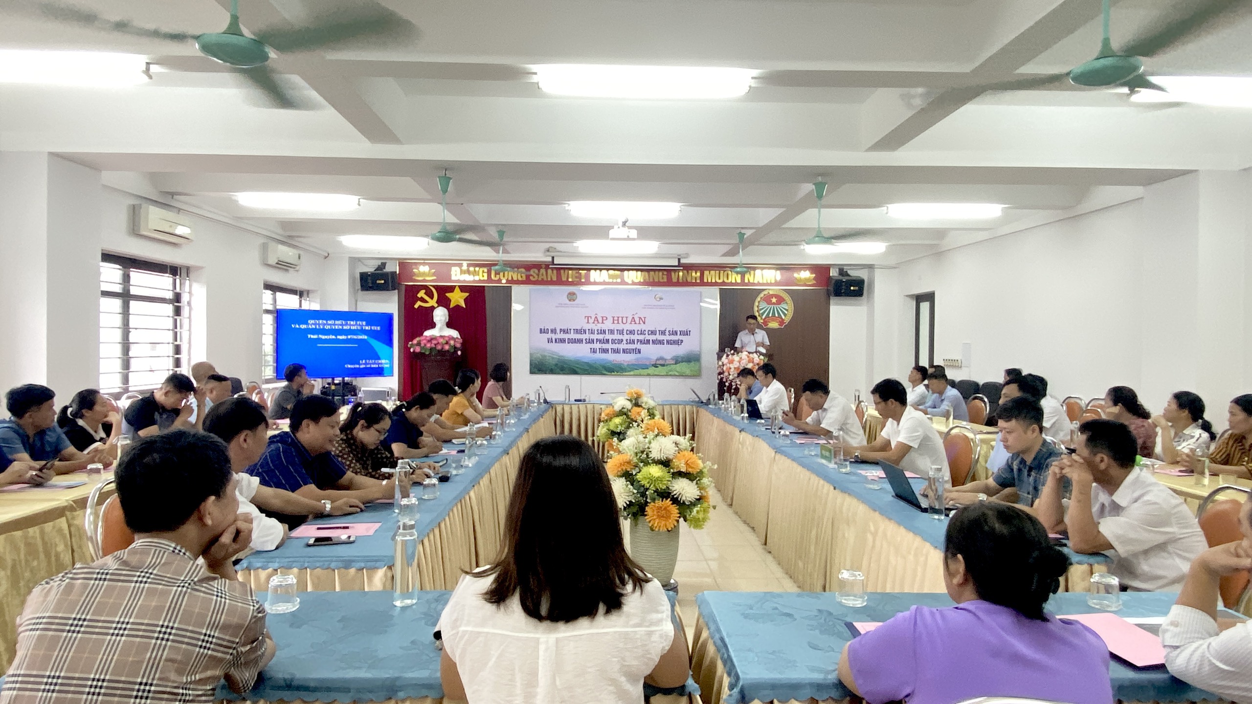 Hội Nông dân tỉnh Thái Nguyên tập huấn nâng cao nhận thức về bảo hộ, phát triển tài sản trí tuệ - Ảnh 1.