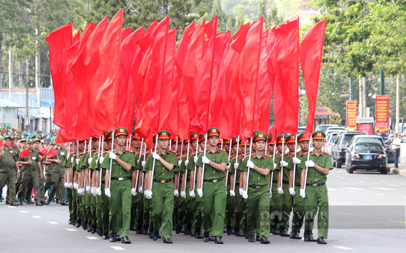 Phó Chủ tịch T.Ư Hội Nông dân Việt Nam dự lễ ra mắt lực lượng tham gia bảo vệ an ninh trật tự cơ sở- Ảnh 6.