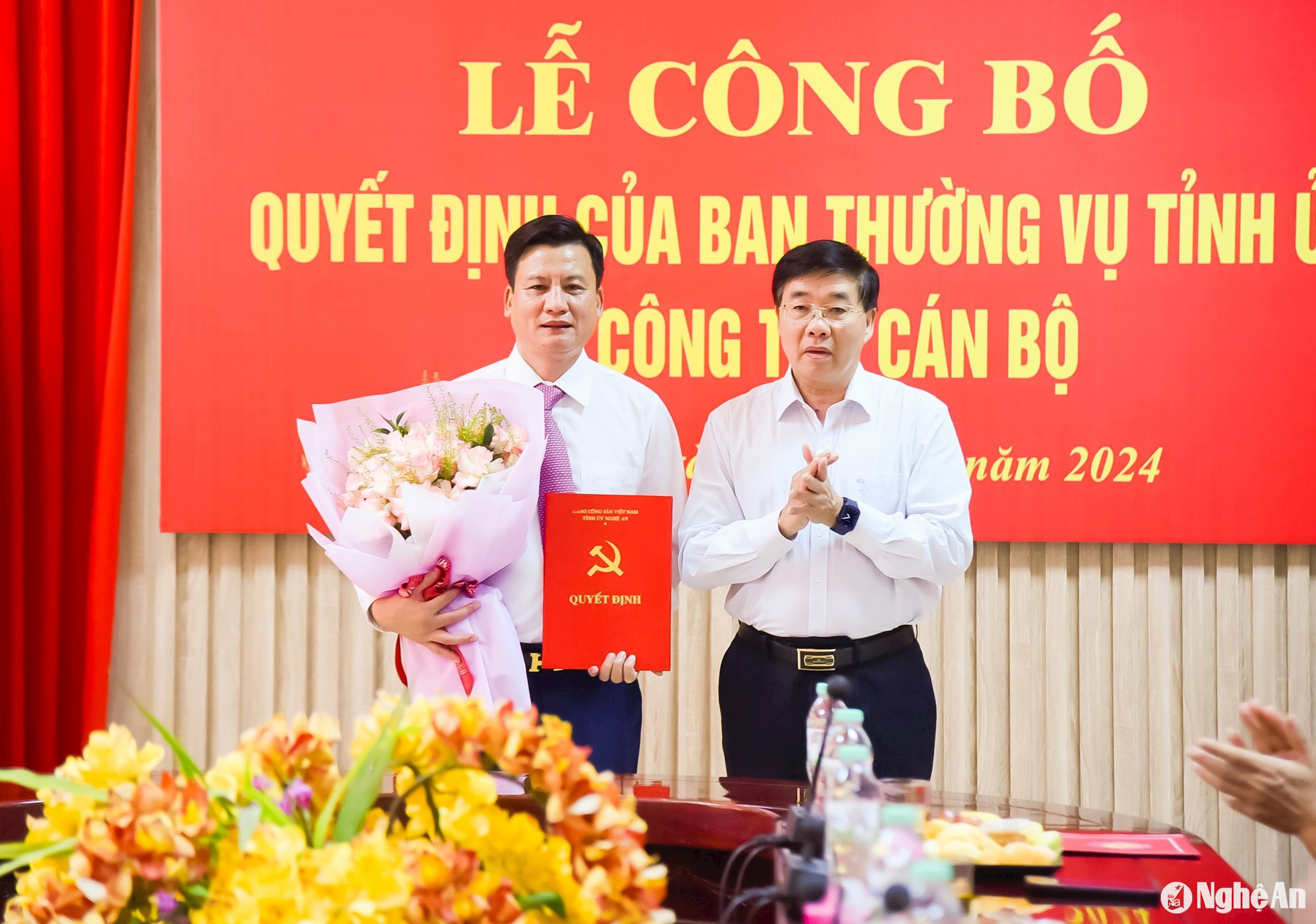 Phó Giám đốc Công an được biệt phái, bổ nhiệm làm Phó Trưởng Ban Nội chính Tỉnh ủy Nghệ An- Ảnh 1.