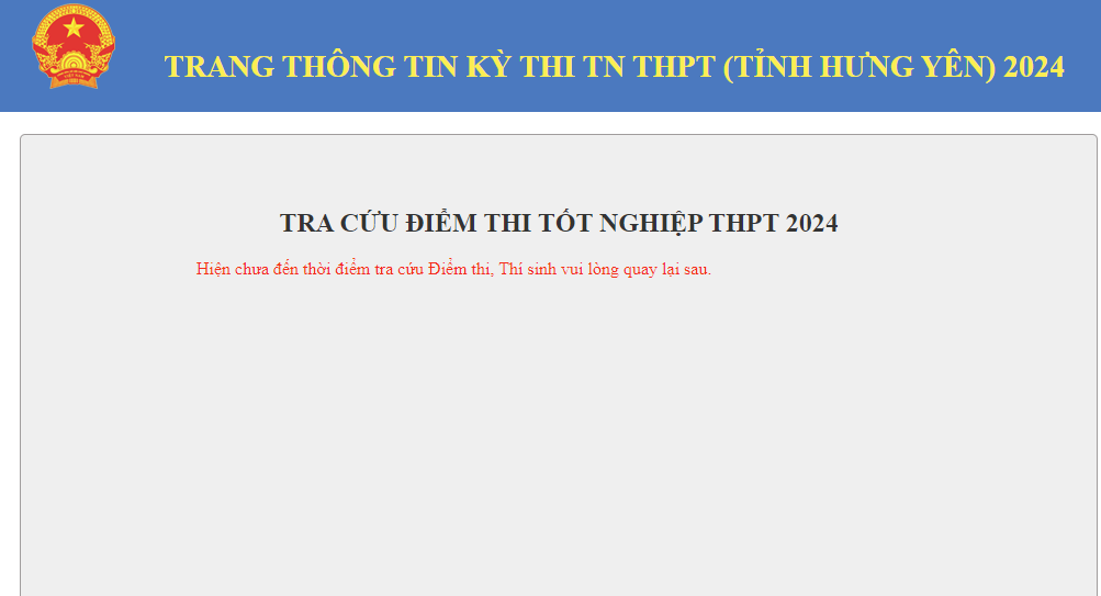 Tra cứu điểm thi tốt nghiệp THPT 2024 Hưng Yên - Ảnh 1.