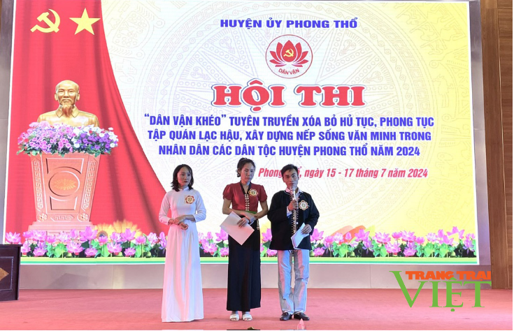 Hấp dẫn Hội thi "Dân vận khéo" ở Phong Thổ- Ảnh 2.