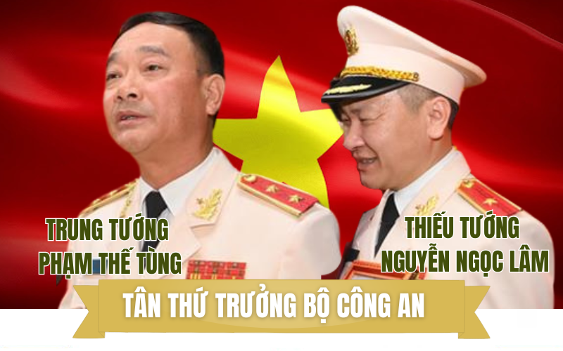 Infographic: Chân dung 2 tân Thứ trưởng và các lãnh đạo Bộ Công an hiện nay