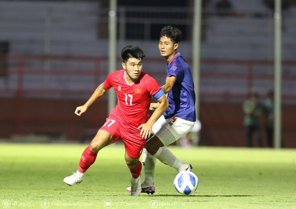 Kết quả U19 Việt Nam vs U19 Myanmar: Trọng tài gây tranh cãi phút 90+6, U19 Việt Nam rơi điểm!- Ảnh 3.