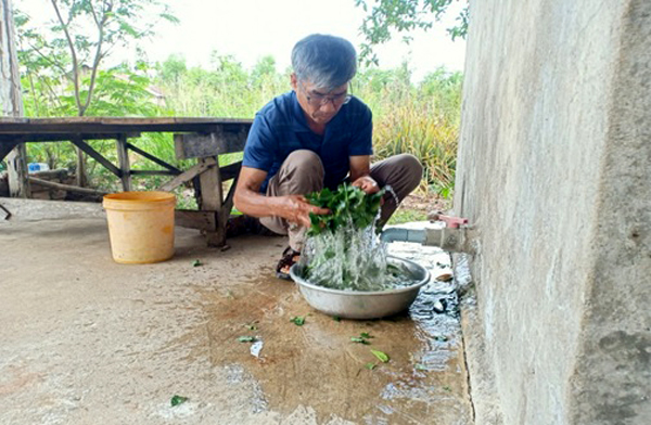 Từ nguồn vốn ưu đãi của Ngân hàng Chính sách xã hội, nhiều gia đình ở Bình Phước đầu tư xây dựng công trình nước sạch và vệ sinh, nâng cao chất lượng cuộc sống. Ảnh: Ngân hàng CSXHBP