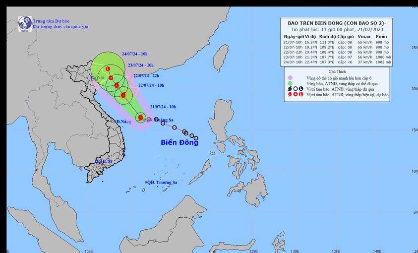 Tin bão mới nhất: Bão số 2 giật cấp 10, diễn biến khó lường, những khu vực nào sẽ bị ảnh hưởng?- Ảnh 1.
