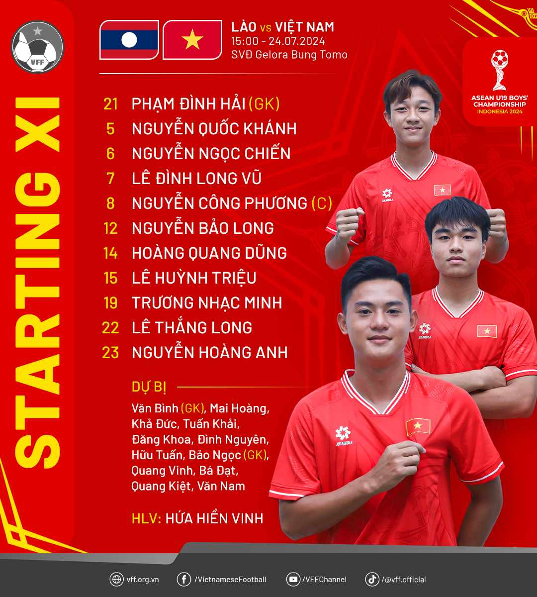 Kết quả U19 Việt Nam vs U19 Lào: Quang Dũng hoàn thành hat-trick siêu phẩm, U19 Việt Nam thắng đậm- Ảnh 4.