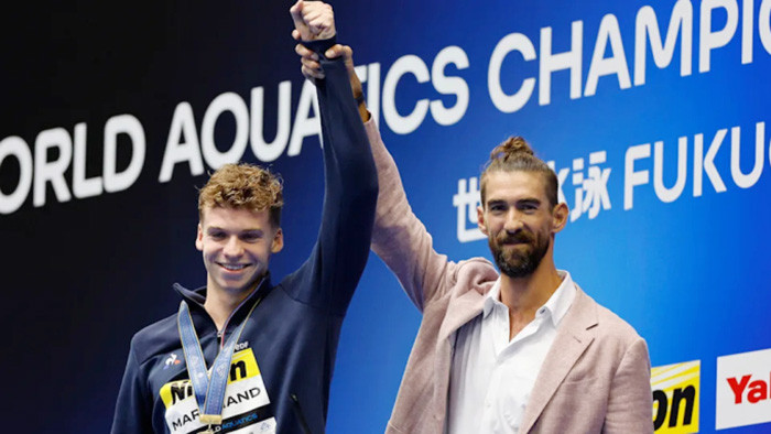 Leon Marchand: Kình ngư phá kỷ lục của huyền thoại Michael Phelps là ai?- Ảnh 2.