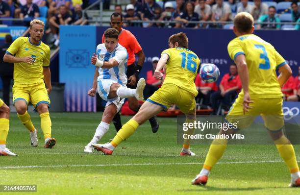 Thắng thuyết phục Olympic Ukraine, Olympic Argentina "thoát dớp" bị loại ngay sau vòng bảng- Ảnh 2.