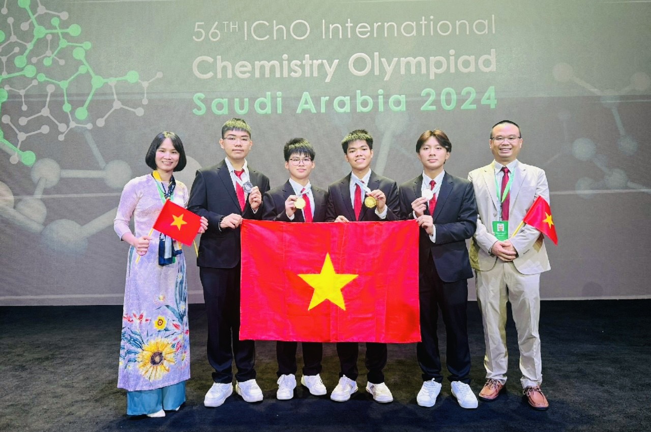 Tin vui: 3/4 học sinh Việt Nam giành Huy chương Vàng Olympic Hóa học quốc tế 2024- Ảnh 1.