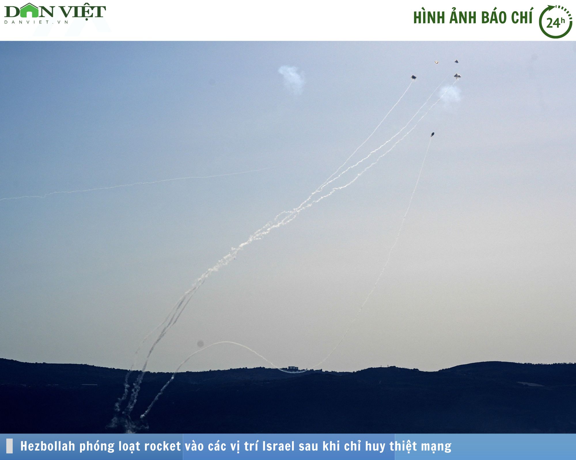 Hình ảnh báo chí 24h: Hezbollah tiếp tục phóng "mưa rocket" vào Israel- Ảnh 1.