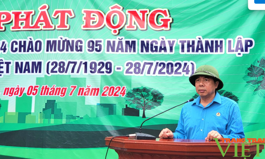 Lai Châu: Phát động trồng rừng năm 2024, chào mừng 95 năm Ngày thành lập Công đoàn Việt Nam- Ảnh 1.