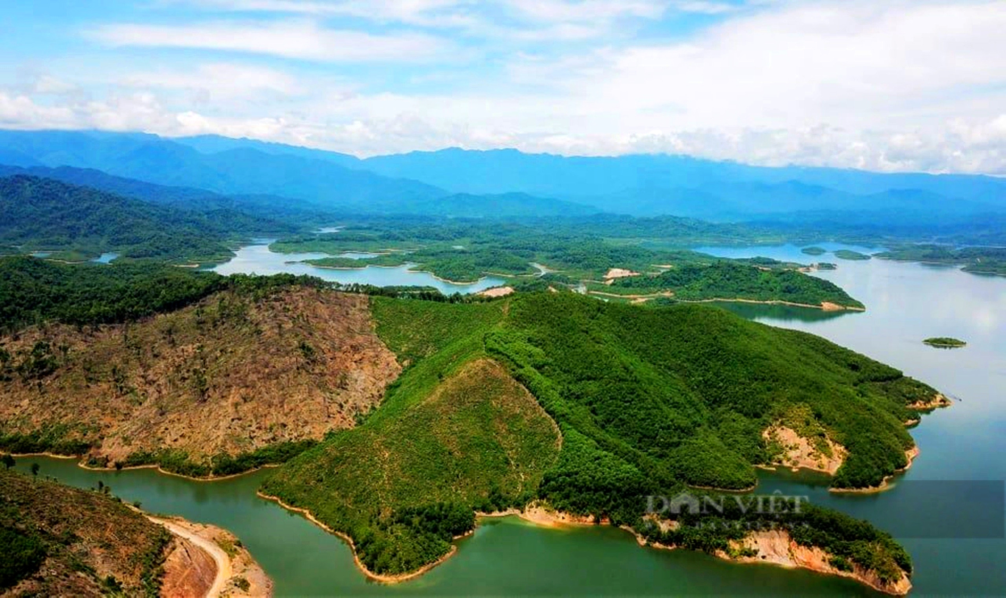 Một đàn động vật hoang dã quý hiếm vui vẻ trên đảo Cô Đơn giữa lòng hồ bát ngát ở Hà Tĩnh- Ảnh 1.