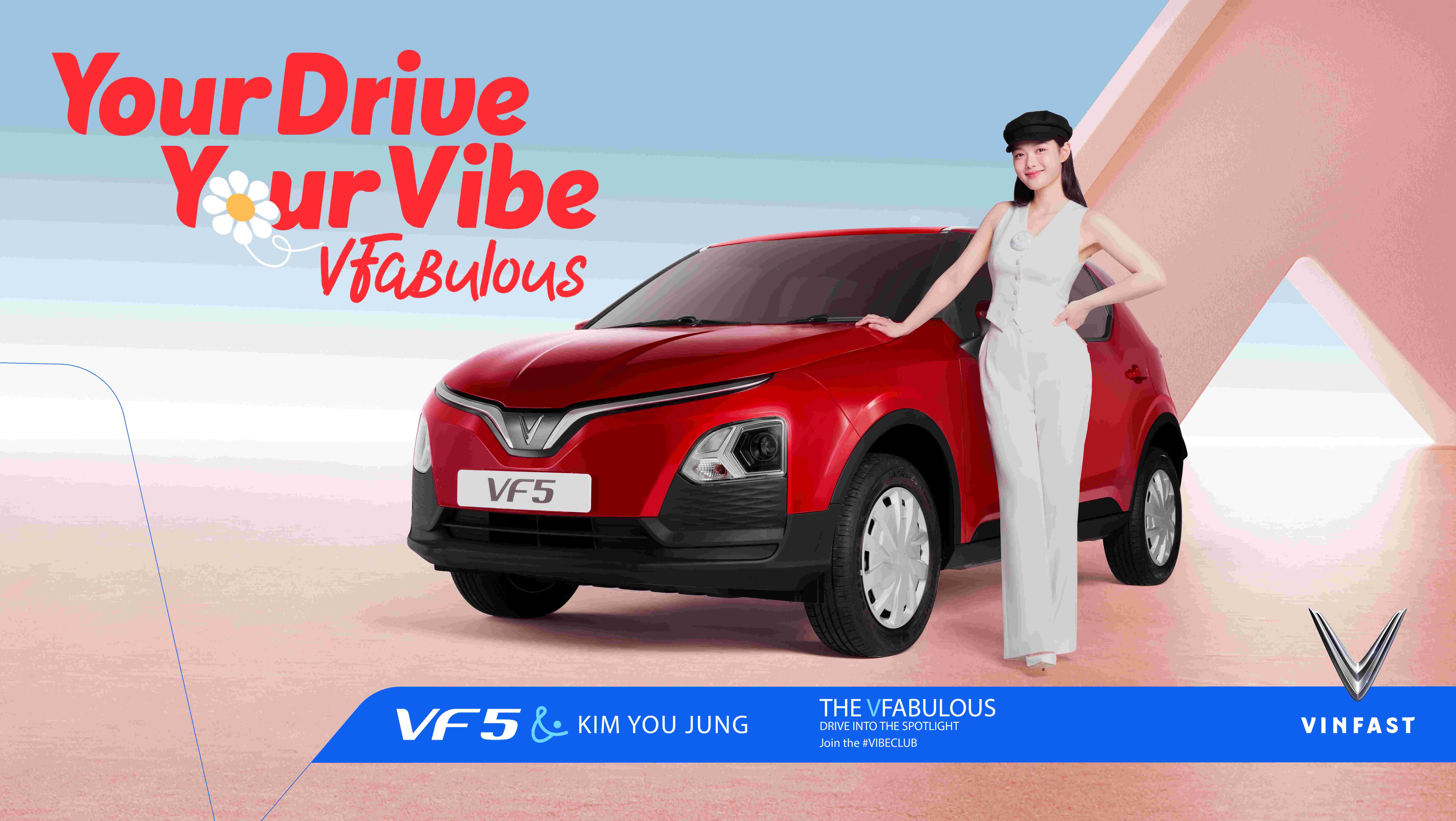 Kim You Jung là đại sứ thương hiệu của xe điện VinFast VF 5 tại Indonesia.
