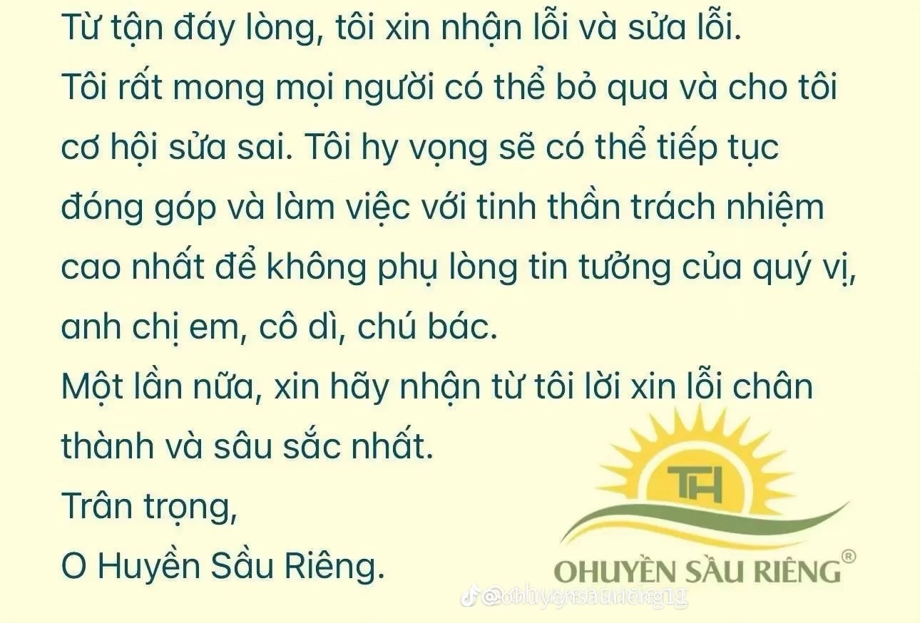 Lỡ miệng nói đùa trong phiên live bán sầu riêng "nghìn tỷ" của Quang Linh Vlog, một Tiktoker phải công khai xin lỗi- Ảnh 3.