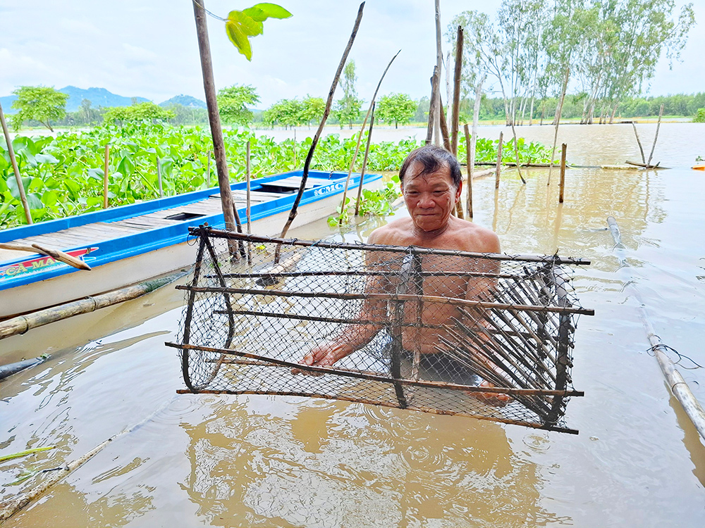 Mùa nước nổi An Giang, dưới sông "con nước đã lừ đừ chín đỏ", dân câu lưới đã bắt được cá đồng ngon- Ảnh 3.