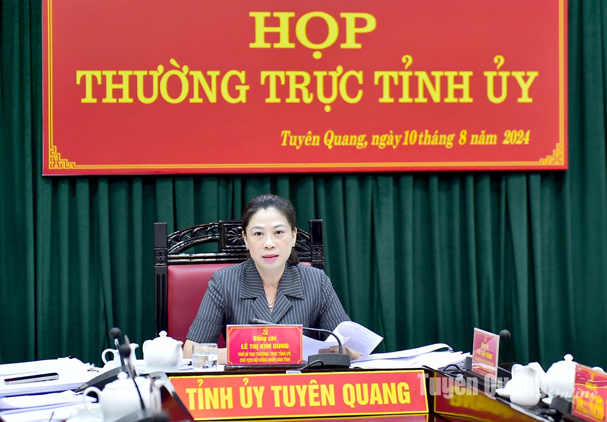 Nữ Phó Bí thư Thường trực được giao điều hành công việc của Tỉnh ủy Tuyên Quang - Ảnh 1.